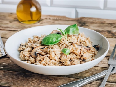 Mushroom Risotto with White Wine
