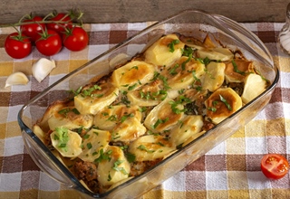 Homemade Moussaka with Minced Meat
