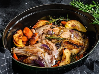 Oven-Roasted Lamb with Golden Potatoes