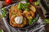 Crispy Fried Zucchini with Herb-Infused Greek Yogurt Dip