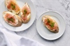Elegant Canapés of Cream Cheese and Smoked Salmon