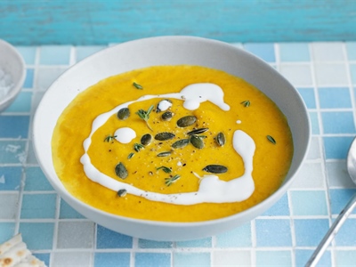 Golden Harvest Pumpkin Soup with a Hint of Ginger