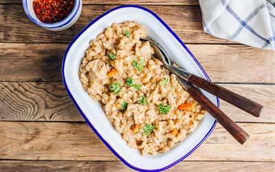 Creamy Chicken Risotto with Sun-Dried Tomatoes