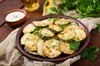 Oven-Roasted Zucchini with Creamy Dill Sauce