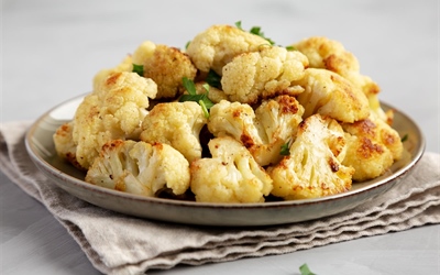 Roasted Cauliflower with Turmeric