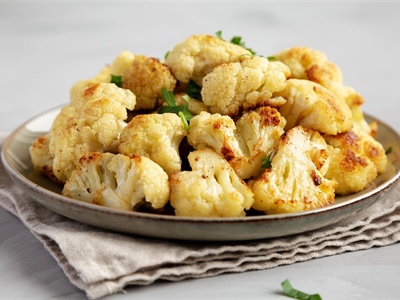 Roasted Cauliflower with Turmeric