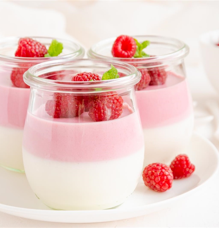 Velvety Raspberry Dream Panna Cotta