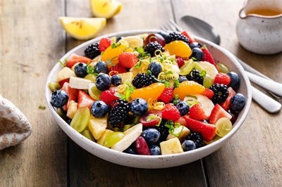 Sunlit Orchard Fruit Salad with Honey and Lemon