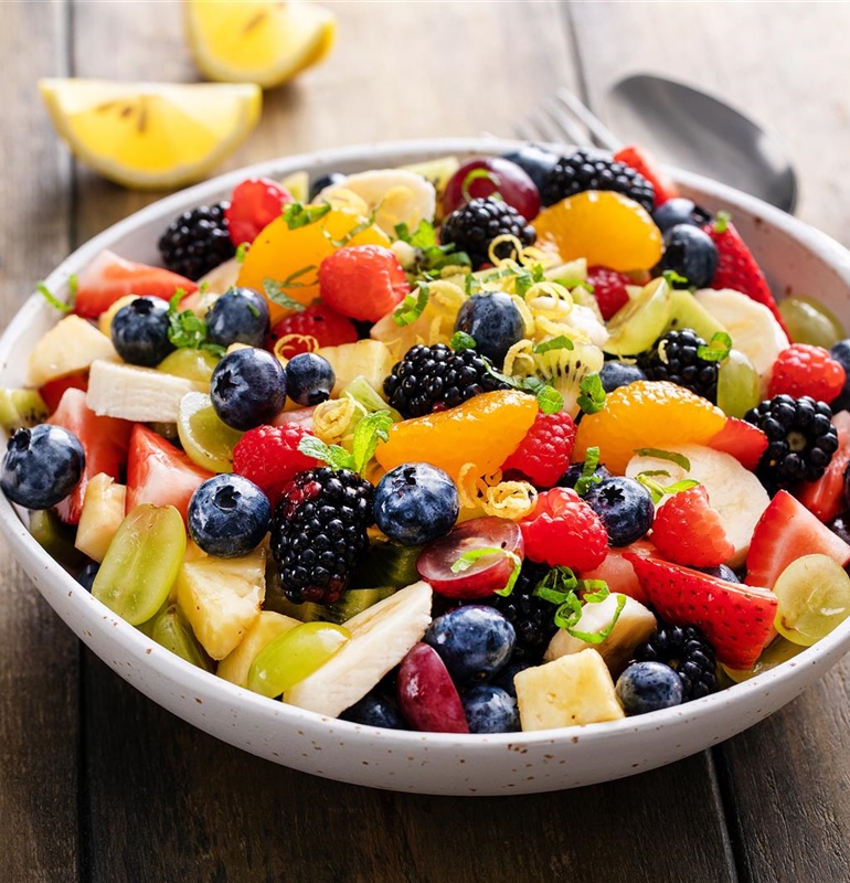Sunlit Orchard Fruit Salad with Honey and Lemon