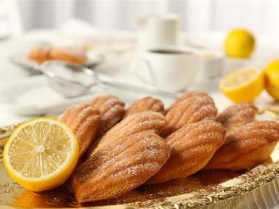 Golden Lemon Madeleines from the French Countryside