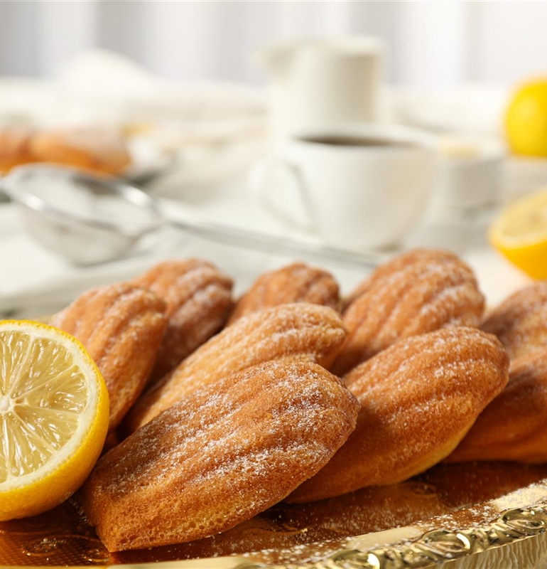 Golden Lemon Madeleines from the French Countryside