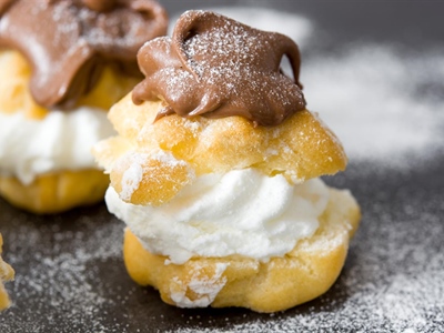 Parisian Profiteroles with Silky Chocolate Glaze