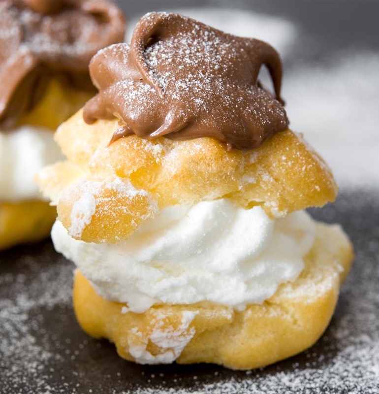 Parisian Profiteroles with Silky Chocolate Glaze